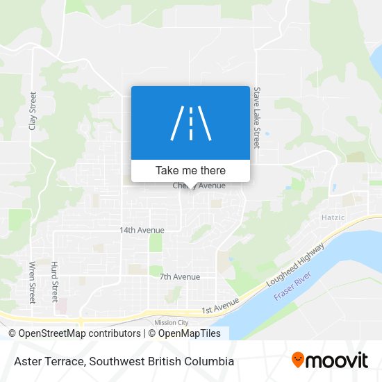Aster Terrace map