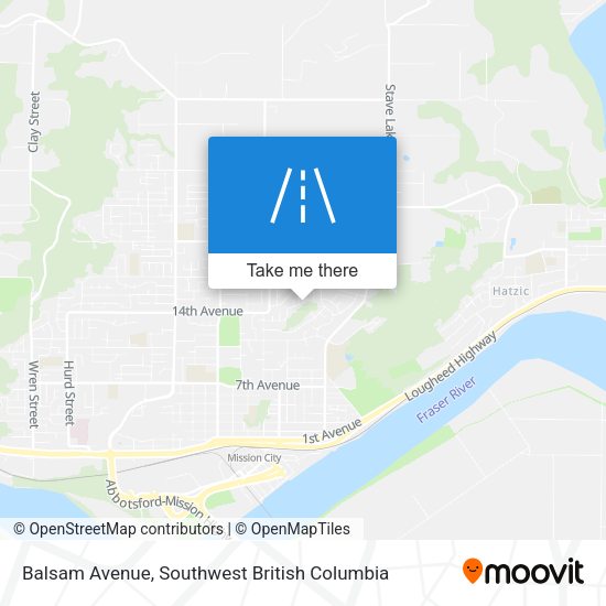 Balsam Avenue map
