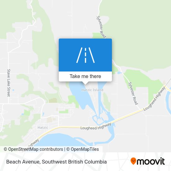 Beach Avenue map