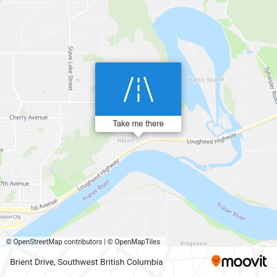 Brient Drive map