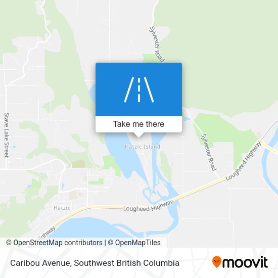 Caribou Avenue map