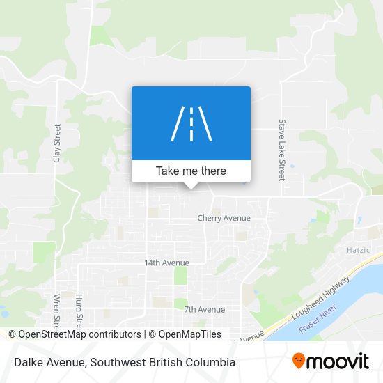 Dalke Avenue map