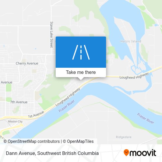 Dann Avenue map