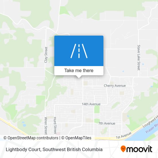 Lightbody Court map
