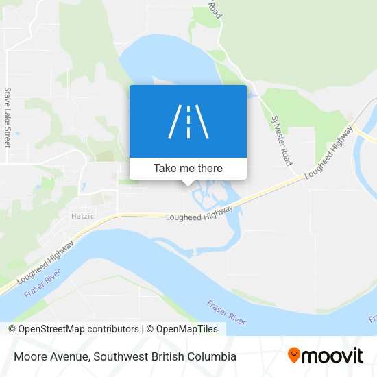Moore Avenue map