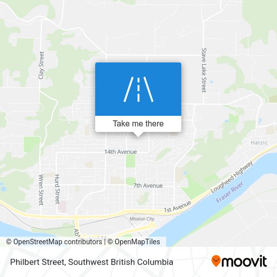 Philbert Street map