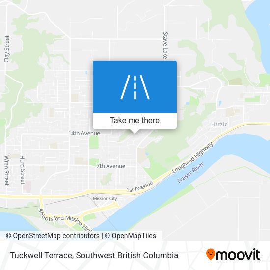Tuckwell Terrace map