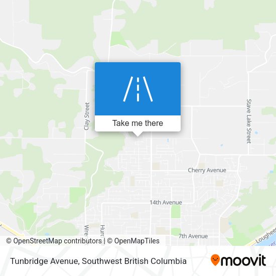 Tunbridge Avenue map