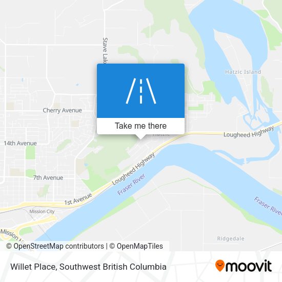 Willet Place map