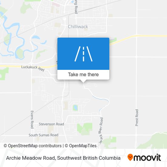 Archie Meadow Road map