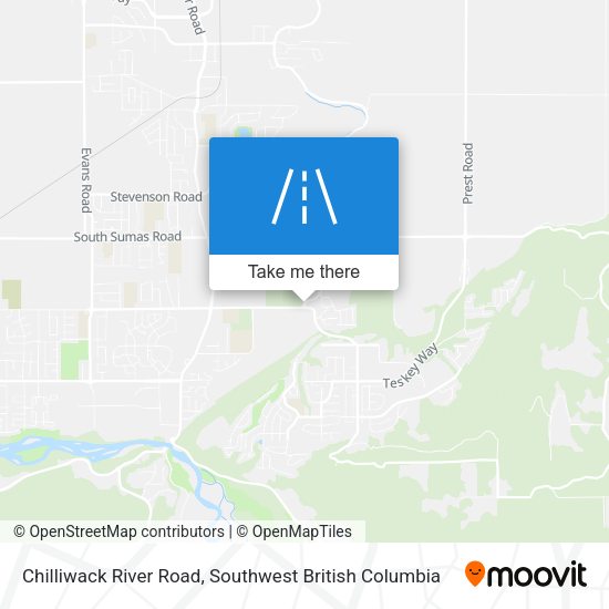 Chilliwack River Road map