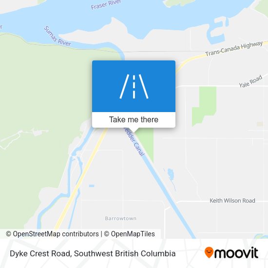 Dyke Crest Road map