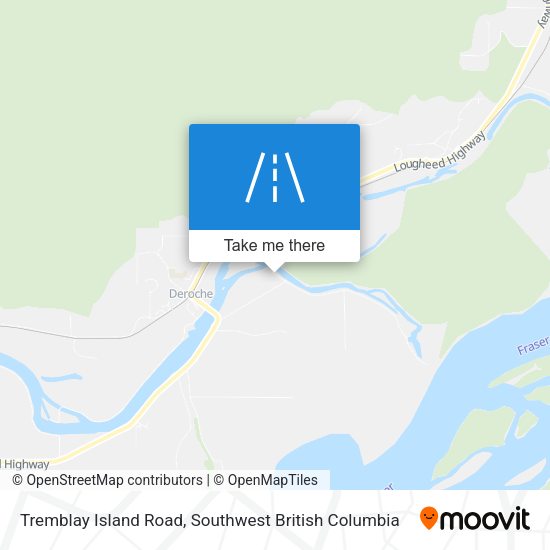 Tremblay Island Road map