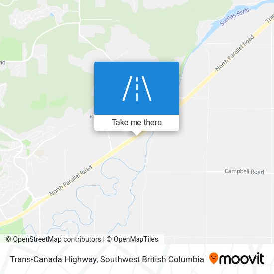 Trans-Canada Highway map