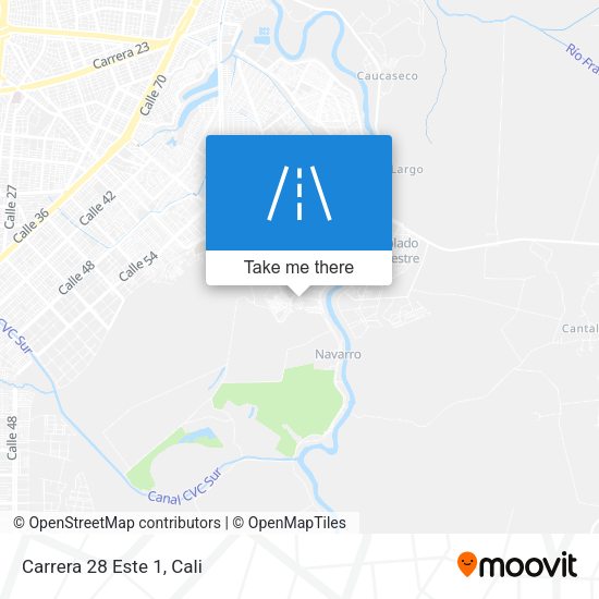 Mapa de Carrera 28 Este 1