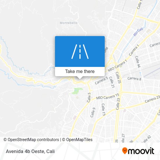 Mapa de Avenida 4b Oeste