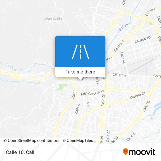 Calle 10 map