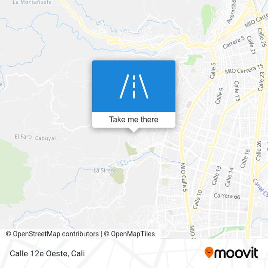 Mapa de Calle 12e Oeste