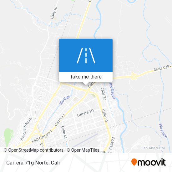 Mapa de Carrera 71g Norte