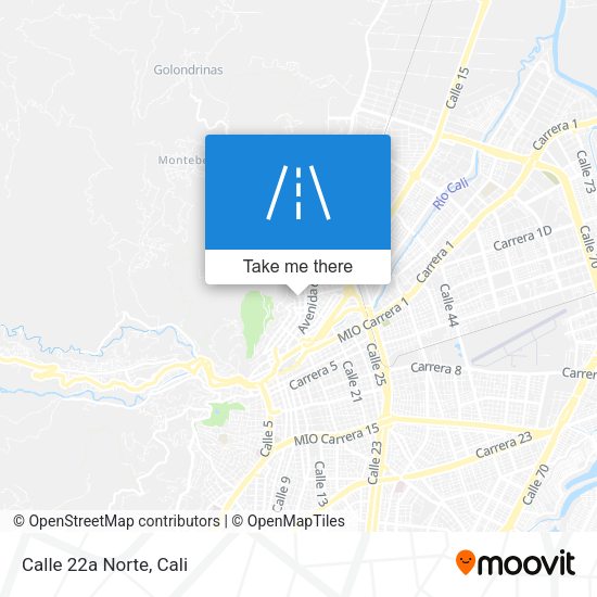 Calle 22a Norte map