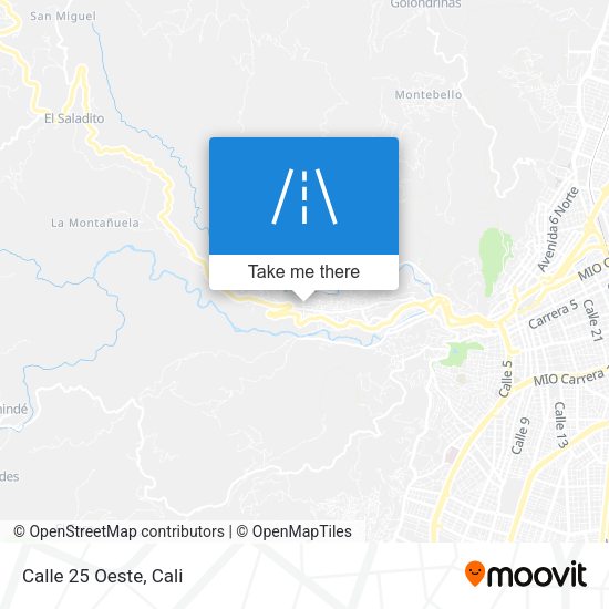 Mapa de Calle 25 Oeste