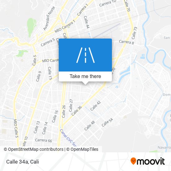 Calle 34a map