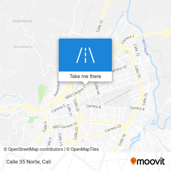 Mapa de Calle 35 Norte