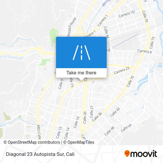 Mapa de Diagonal 23 Autopista Sur