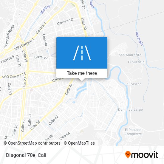 Mapa de Diagonal 70e