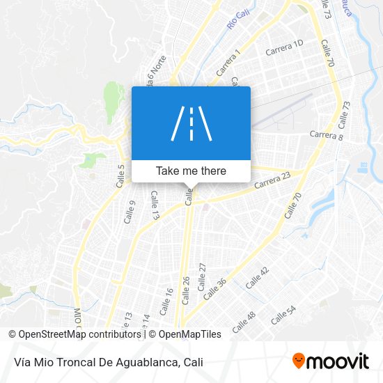 Vía Mio Troncal De Aguablanca map