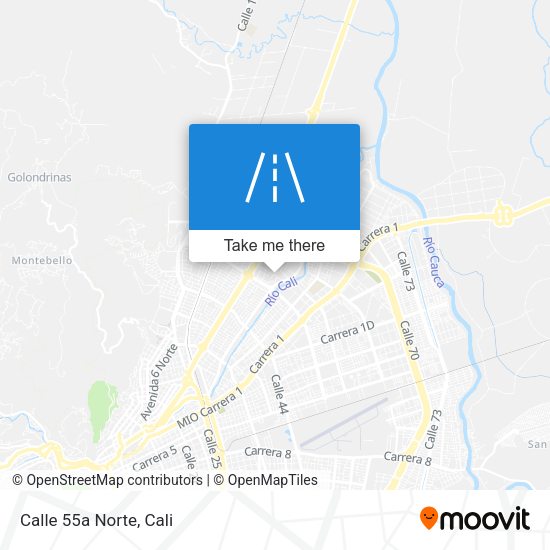 Mapa de Calle 55a Norte