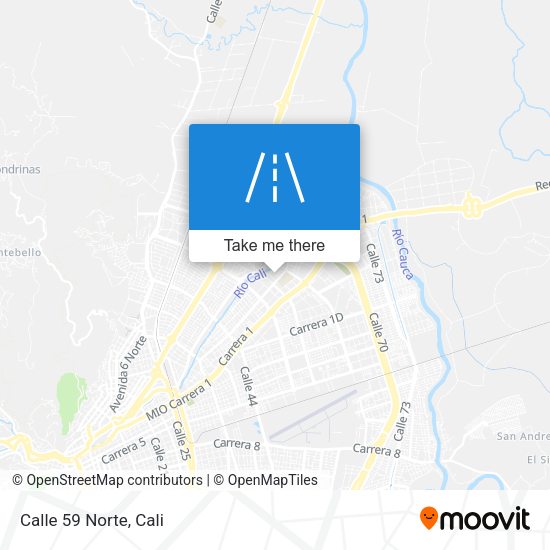 Mapa de Calle 59 Norte