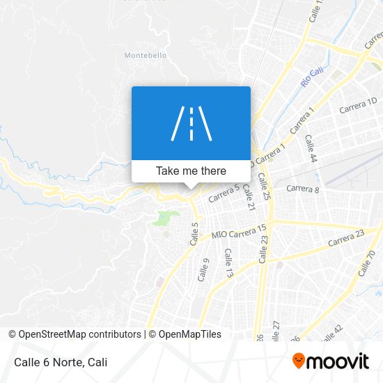 Mapa de Calle 6 Norte