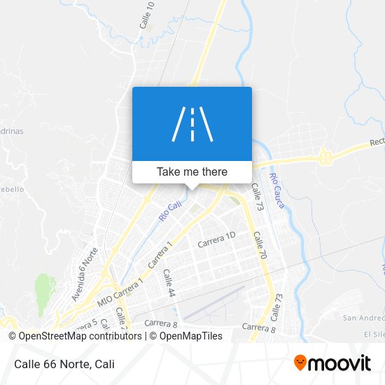 Mapa de Calle 66 Norte