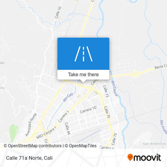 Mapa de Calle 71a Norte