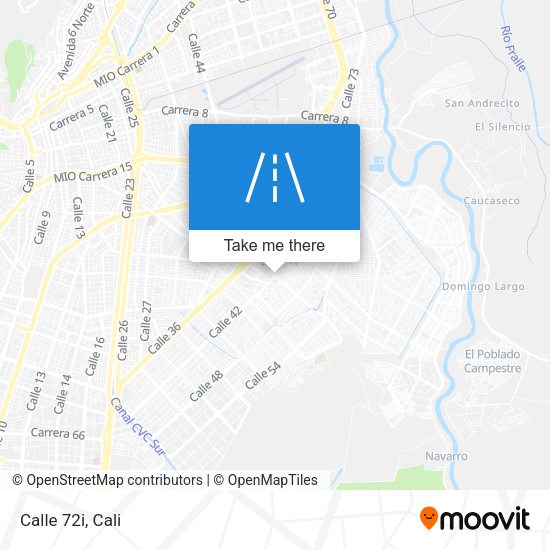 Calle 72i map