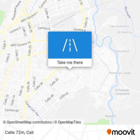 Calle 72m map