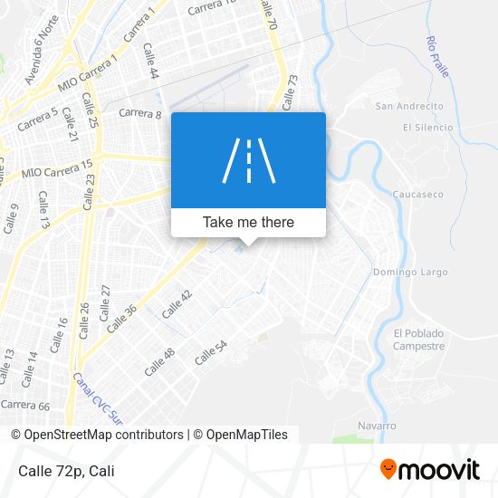 Calle 72p map