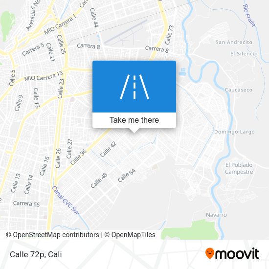 Calle 72p map