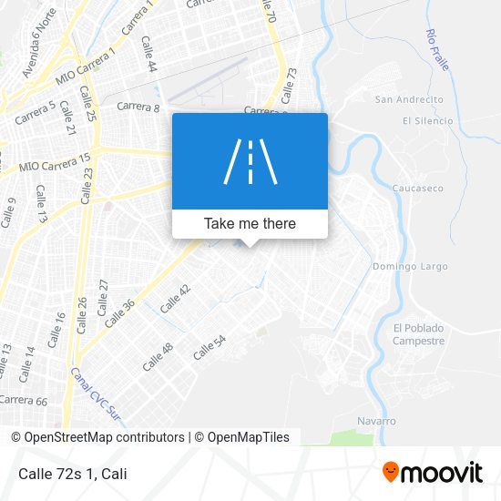 Calle 72s 1 map