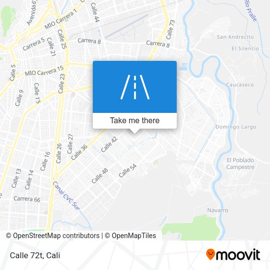 Calle 72t map