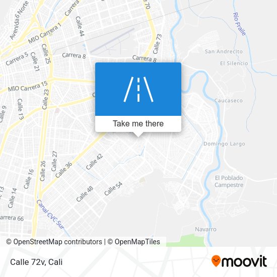 Calle 72v map