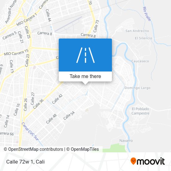 Calle 72w 1 map