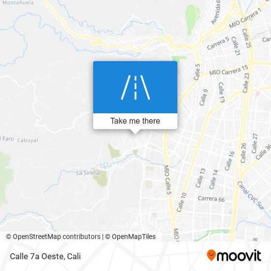 Calle 7a Oeste map