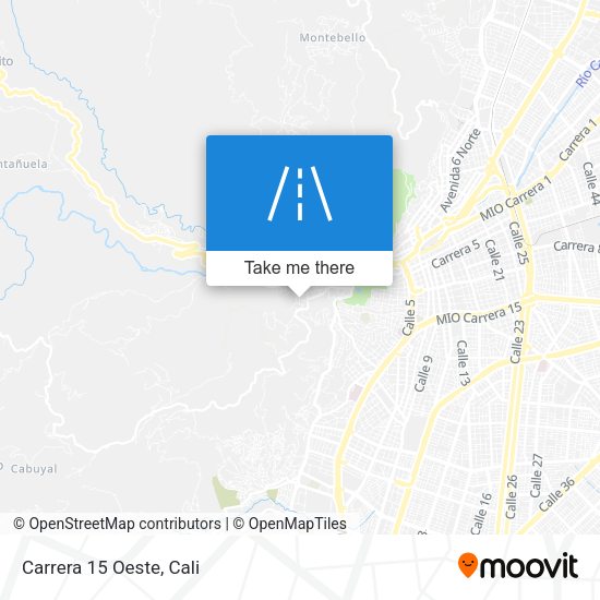 Mapa de Carrera 15 Oeste