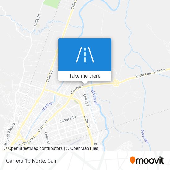 Mapa de Carrera 1b Norte