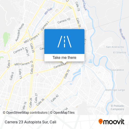 Mapa de Carrera 23 Autopista Sur
