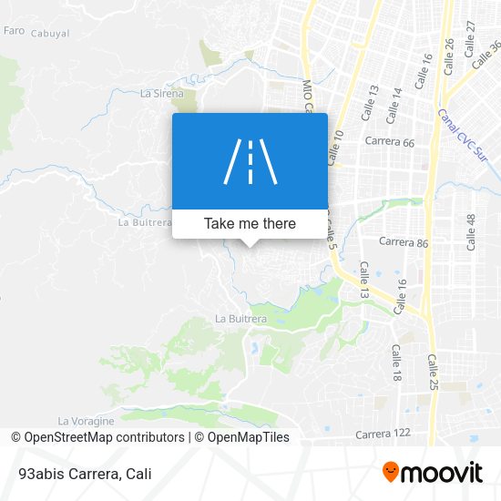 Mapa de 93abis Carrera