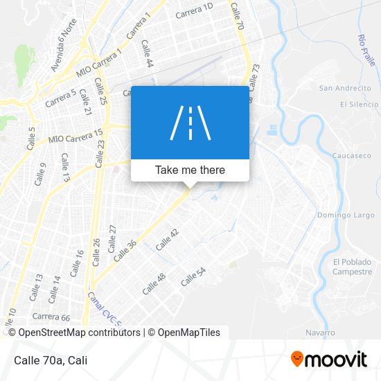 Calle 70a map