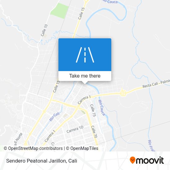 Mapa de Sendero Peatonal Jarillon